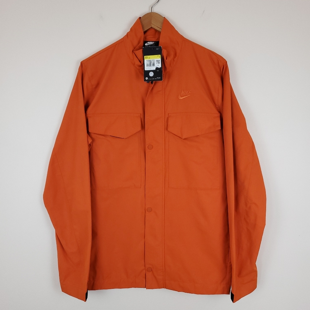 Nike M65 Full Zip Orange Standard Fit Sportswear Jacket - CZ9922-893 NWT